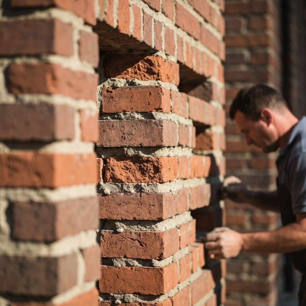 Structural brick repair work